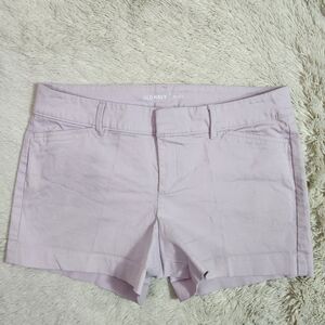 Old Navy Women's Lavender Pixie Shorts Size 6 Khaki Chinos Purple
